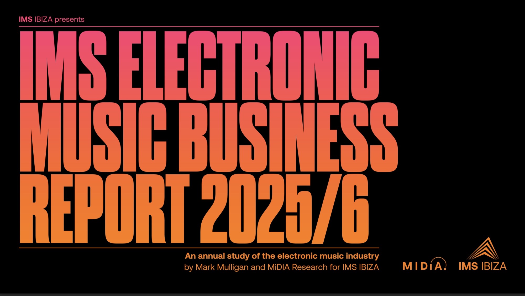 Ya conocemos los datos del IMS Electronic Music Business Report 2025/26